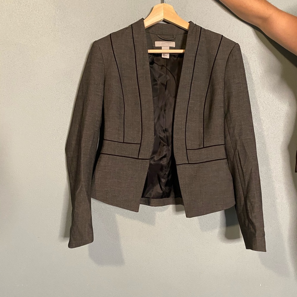 Grey and Black Blazer